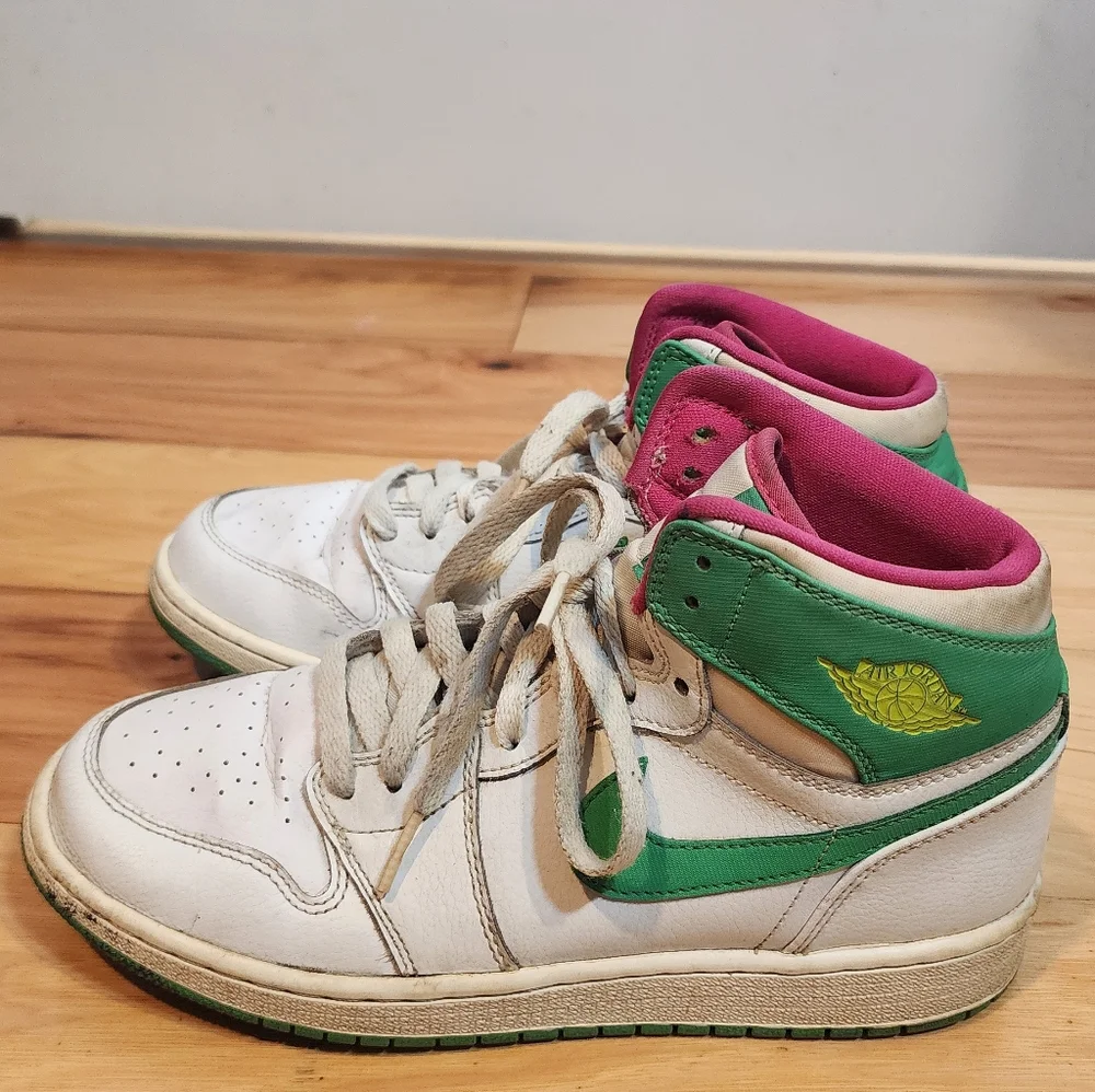 Nike Air Jordan 1 Retro High GG 'Easter White Green Pink 6.5Y